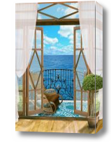 Картина Балкон у самого моря